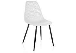 Стул на металлокаркасе на металлокаркасе Vero белый (47x52x84)