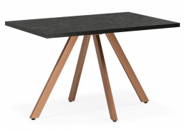 Стол деревянный Райн 32 116(160)x77 раздвижной малави / медь (77x77)