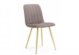 Стул на металлокаркасе Дани латте (zd 290) / золотой (43x48x85)