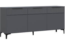 ТВ-тумба Иадама 3-ств. графит / графит софт (180,2x42x79)