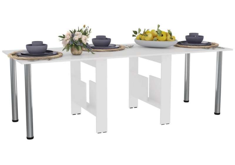 Стол деревянный СтК22 223,4х86,4х74 белый (86,4x74). 